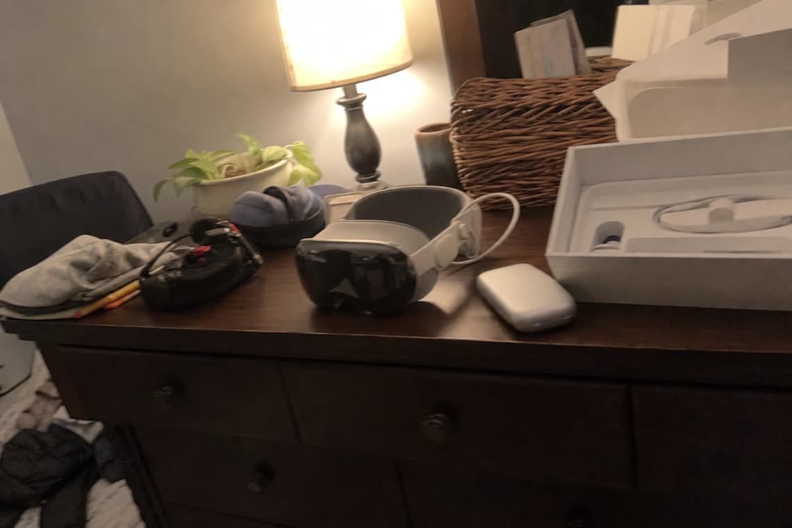 Customer photo — Apple Vision Pro